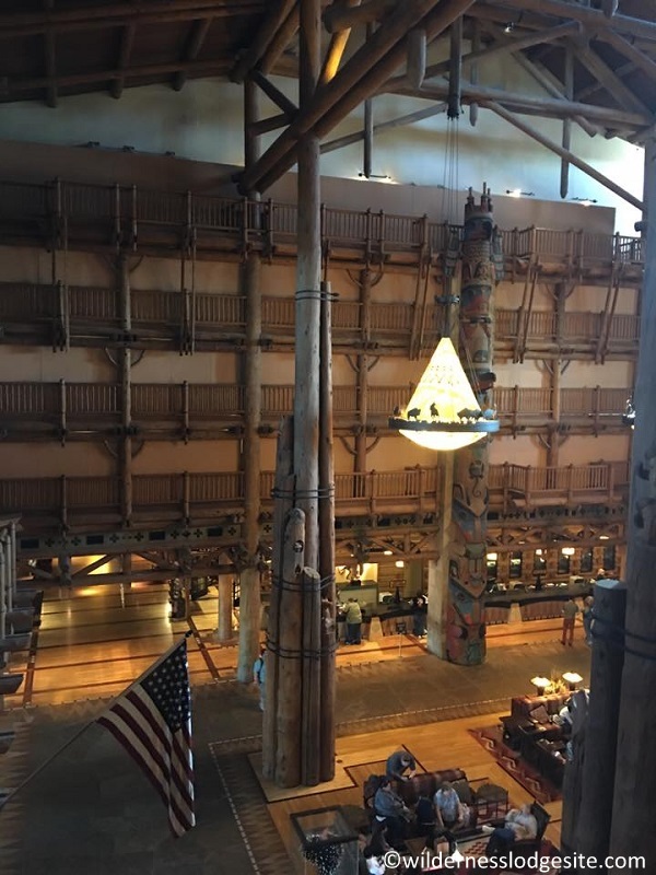 View of construction zone in lobby